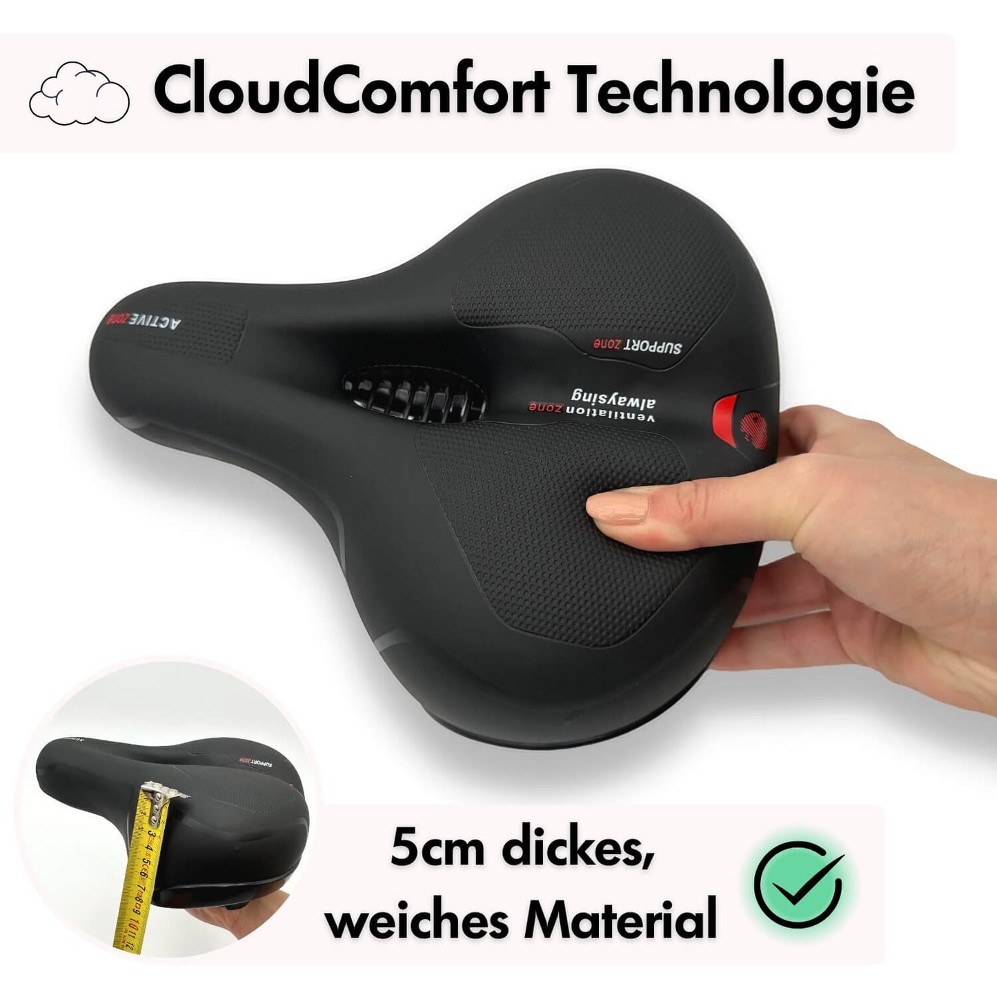 Fahrrad-Komfort-Bundle: Barfußschuhe + Fahrrad-Sattel