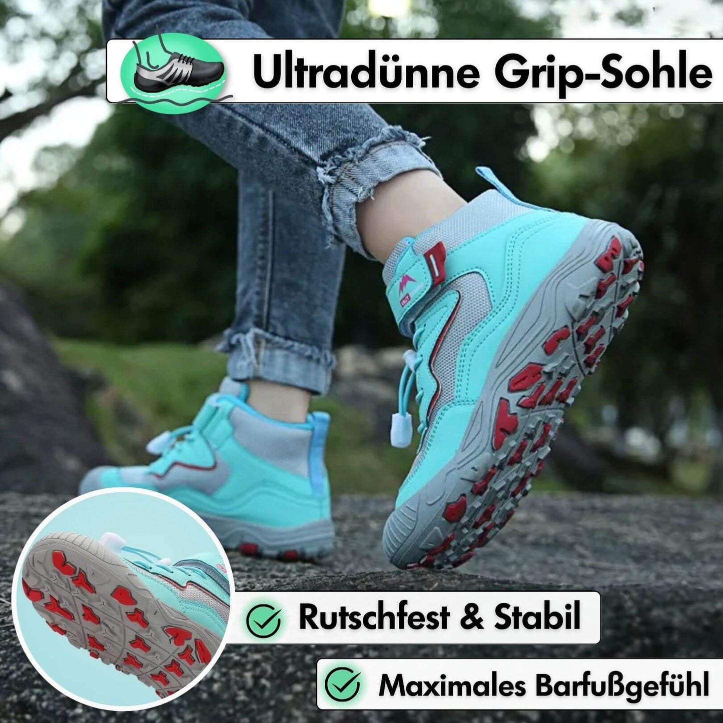 Winter Max Kids - wasserfeste Kinder-Barfußschuhe