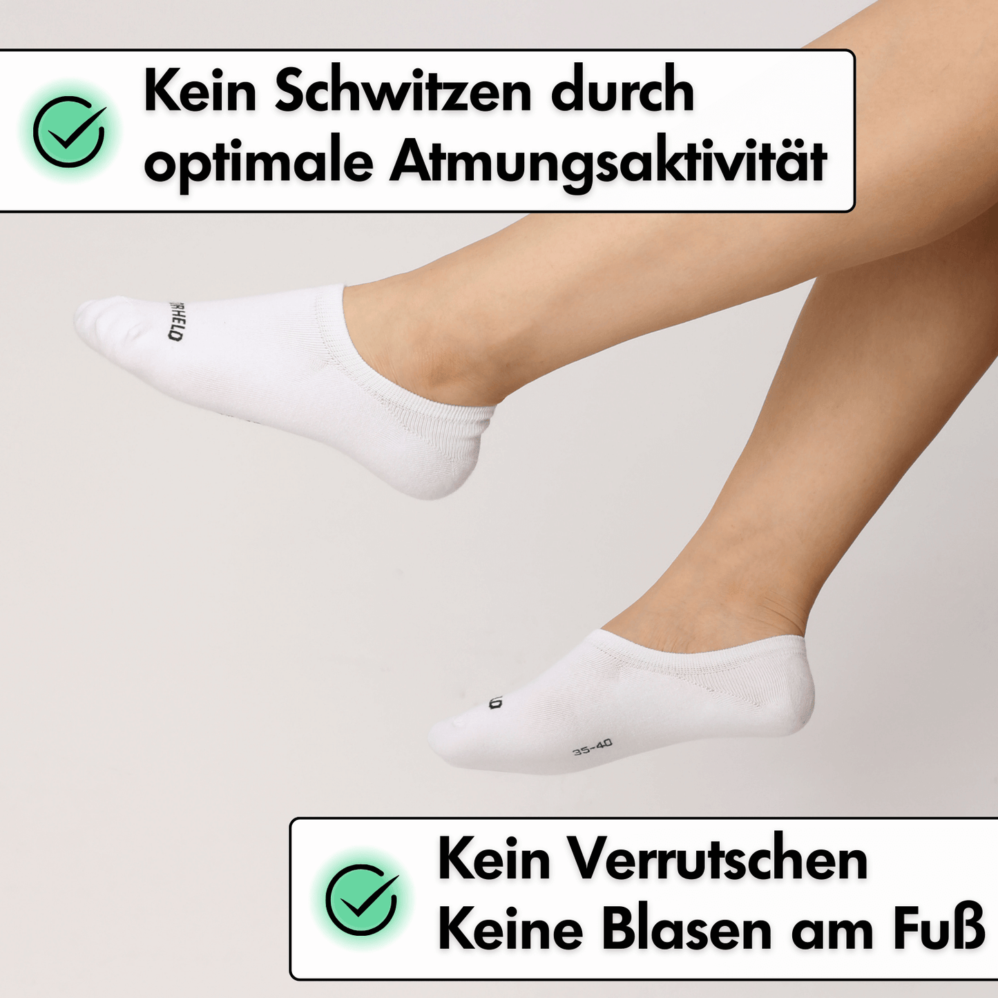 Füßlinge Barfußsocken - Weiß