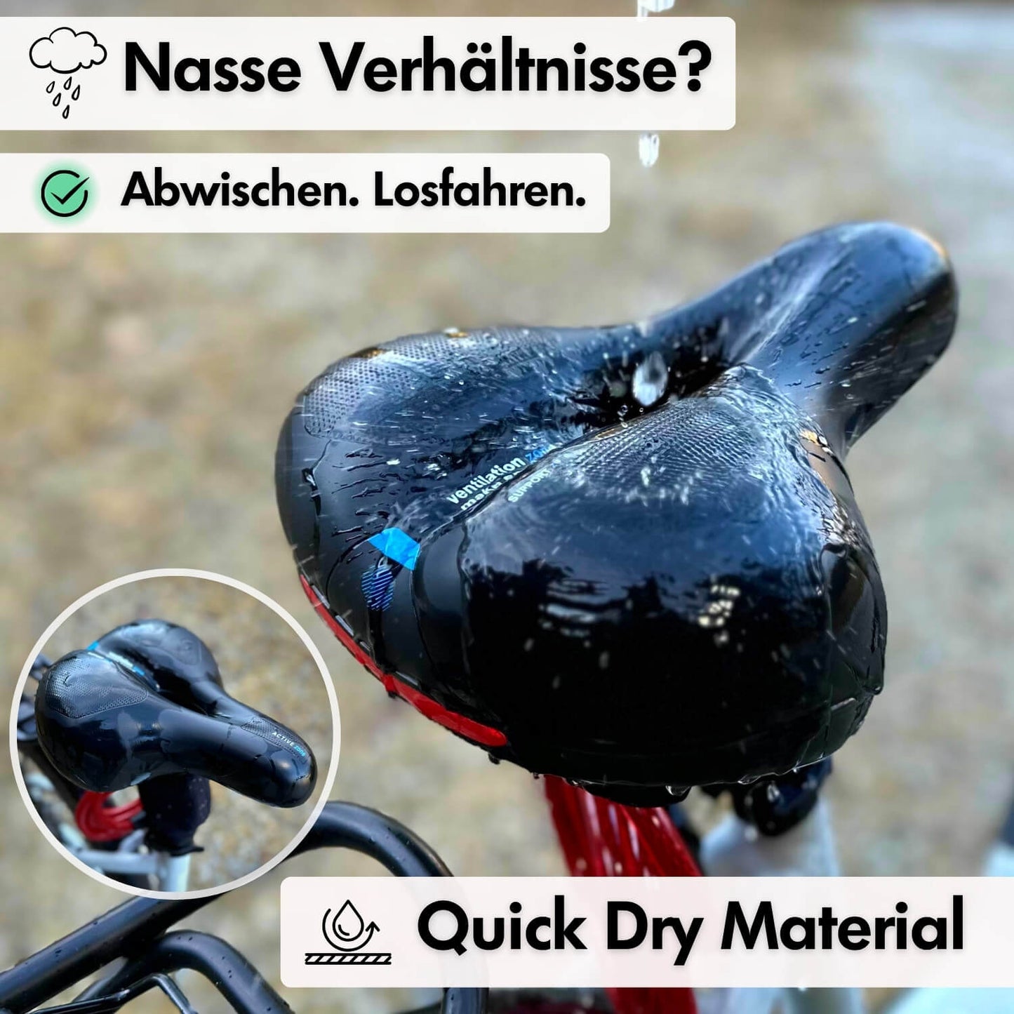 Fahrrad-Komfort-Bundle: Barfußschuhe + Fahrrad-Sattel