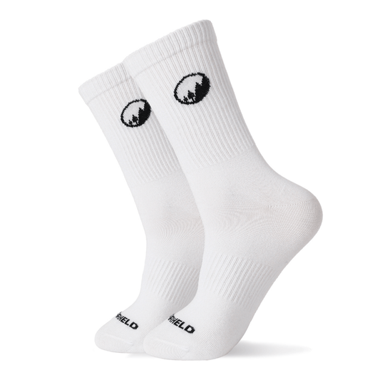 Hohe Sport-Barfußsocken - Weiß