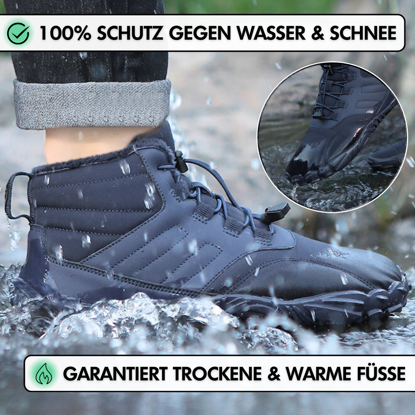 Rundum Imprägnierungs-Service (100% Schutz für Barfußschuhe)