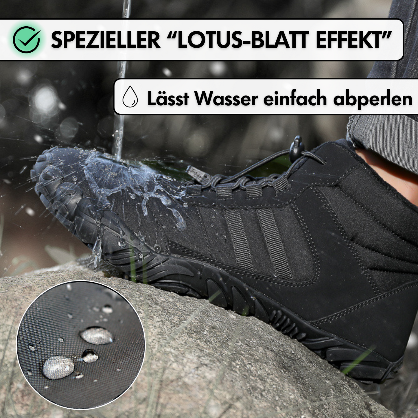 Rundum Imprägnierungs-Service (100% Schutz für Barfußschuhe)