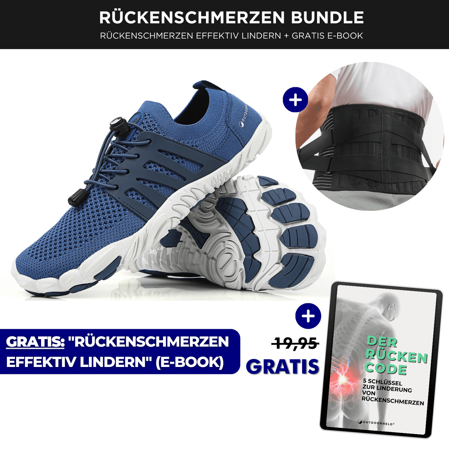 Rückenschmerzen Bundle Pro (Prime 1.0 + RückenSupport Pro + gratis E-Book)