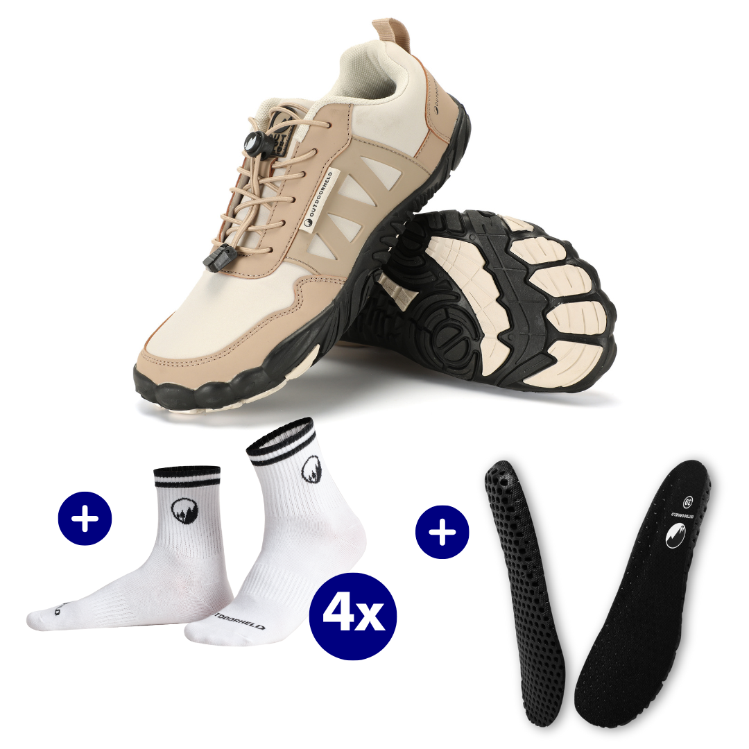 KOMFORT-BUNDLE: Expert Prime + 4x Barfußsocken + OrthoFlex Einlegesohlen