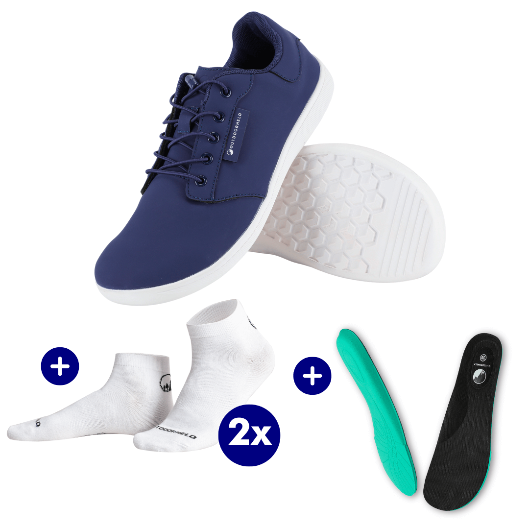 CASUAL-BUNDLE: Casual Prime + 2x Barfußsocken + GRATIS OrthoMax Einlegesohlen