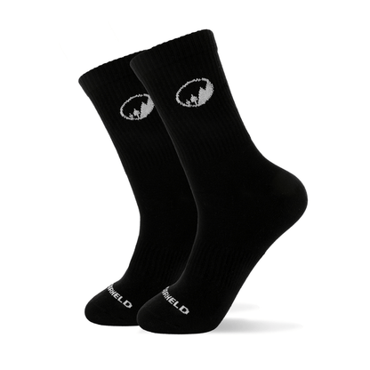 Hohe Sport-Barfußsocken - Schwarz