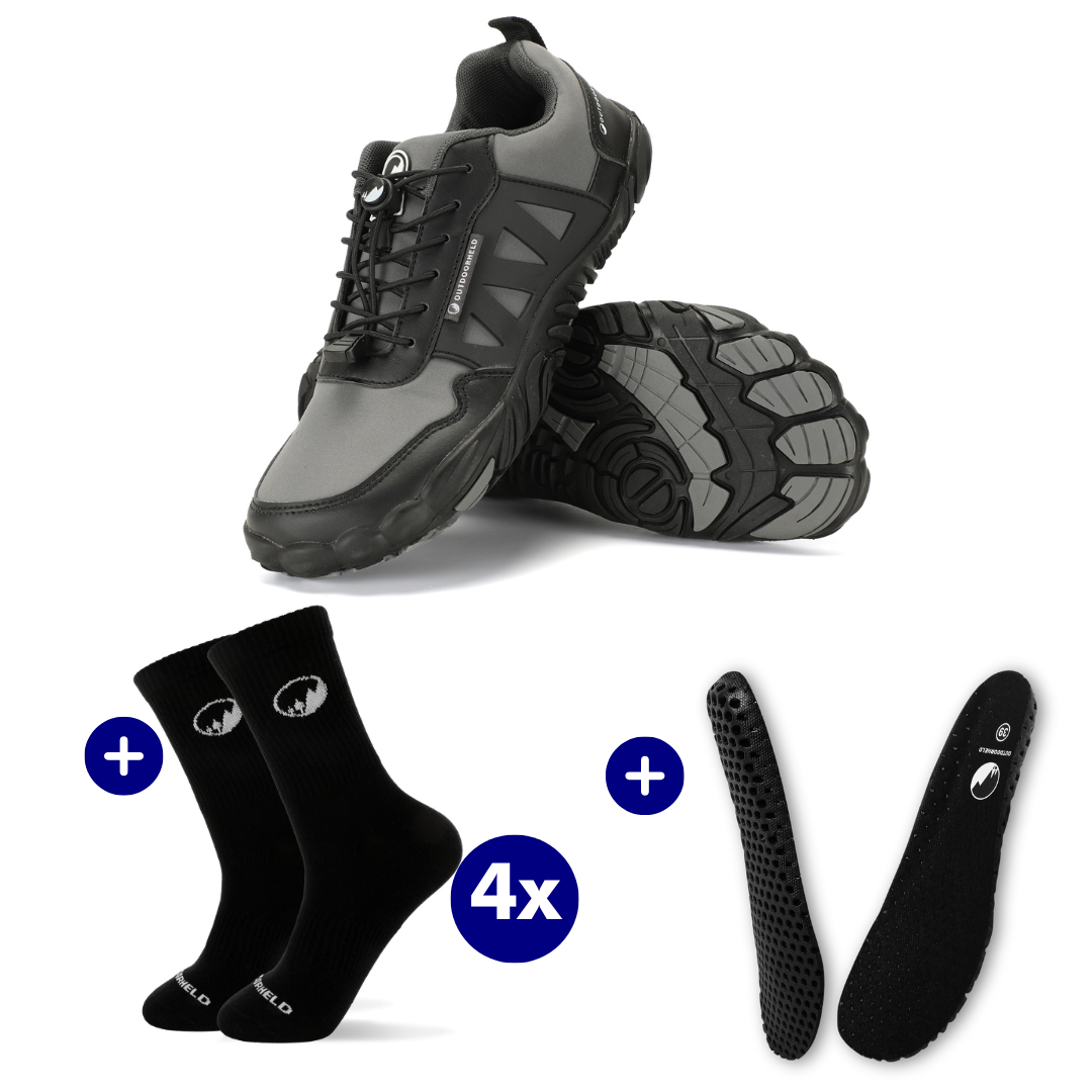 KOMFORT-BUNDLE: Expert Prime + 4x Barfußsocken + OrthoFlex Einlegesohlen