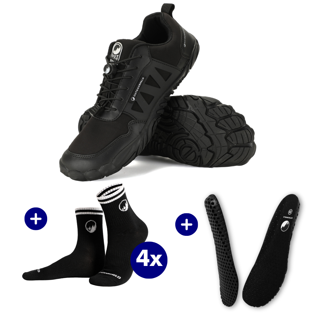 KOMFORT-BUNDLE: Expert Prime + 4x Barfußsocken + OrthoFlex Einlegesohlen