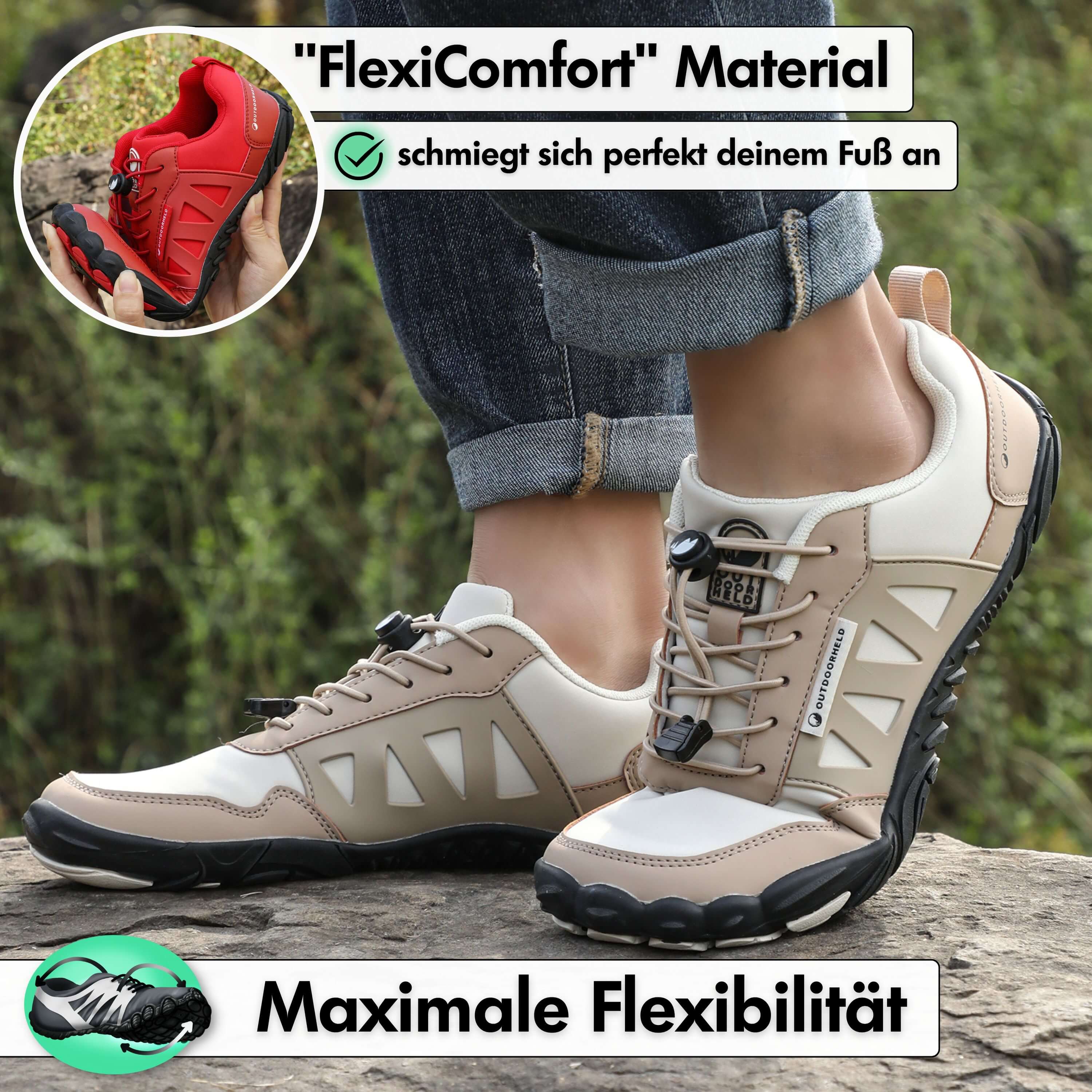 KOMFORT-BUNDLE: Expert Prime + 4x Barfußsocken + OrthoFlex Einlegesohlen