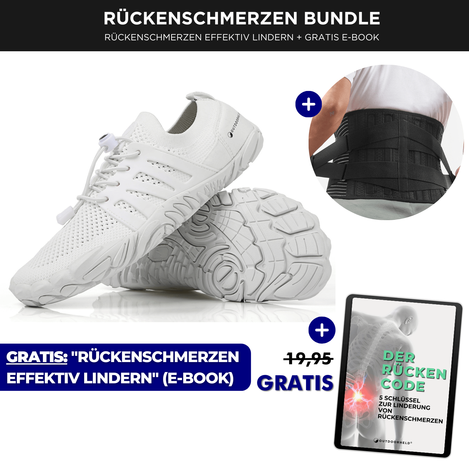 Rückenschmerzen Bundle Pro (Prime 1.0 + RückenSupport Pro + gratis E-Book)